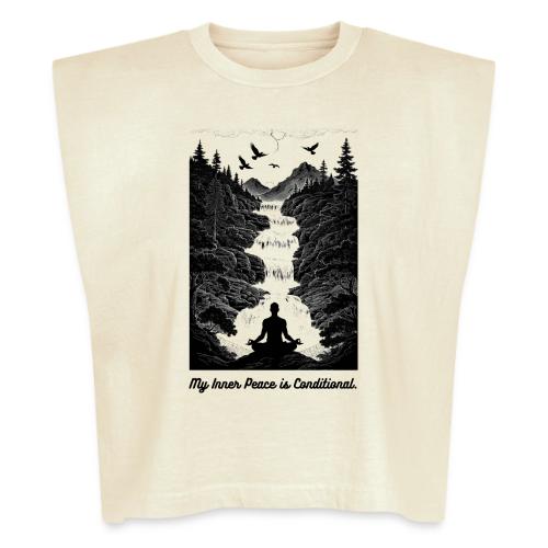 Conditional Inner Peace T-Shirt | Minimalist Zen - Washed Women´s Muscle Tank Top