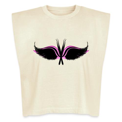 Lash Tweezer Wings black - Washed Women´s Muscle Tank Top