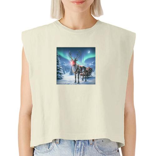 Rudolph the red nosed reindeer - Washed Women´s Muscle Tank Top