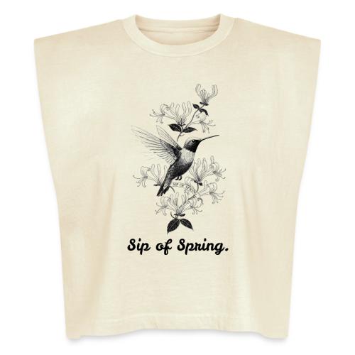 Hummingbird T-Shirt, Honeysuckle Vine - Washed Women´s Muscle Tank Top