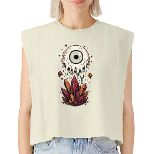 Melting Eyeball - Washed Women´s Muscle Tank Top