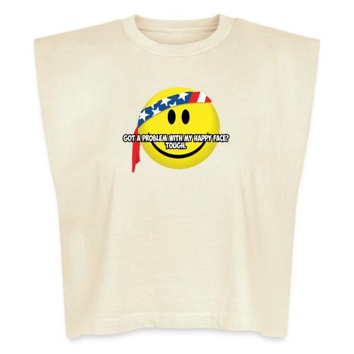 Happy Face USA - Washed Women´s Muscle Tank Top