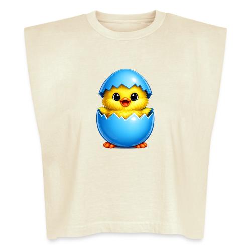 Easter Chick Blue - Washed Women´s Muscle Tank Top