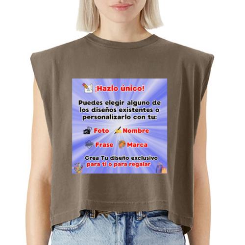 Personalized Souvenirs with Photo, Phrase, Design - Washed Women´s Muscle Tank Top