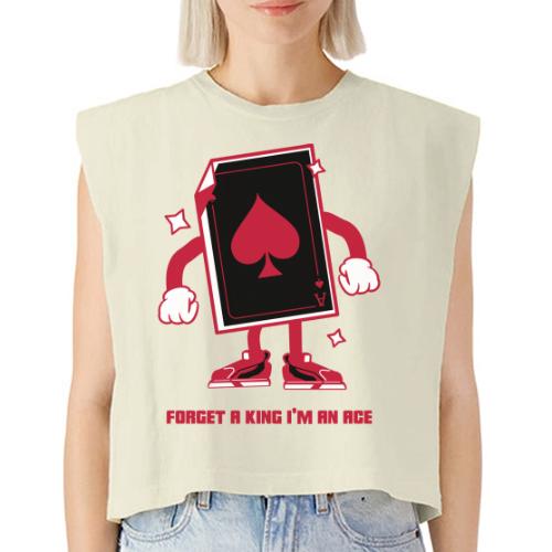 Forget A King I'm An Ace - Washed Women´s Muscle Tank Top