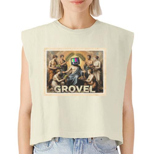 Grovel (on light) - Washed Women´s Muscle Tank Top