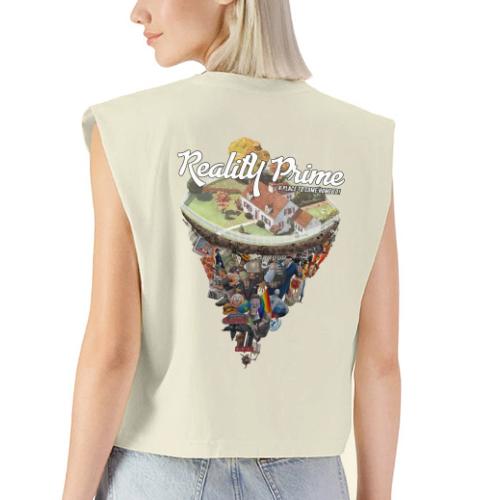 Reality Prime (On White, Back Facing) - Washed Women´s Muscle Tank Top