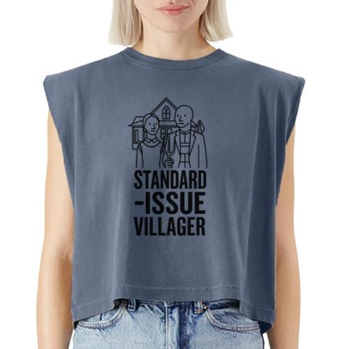 Standard-Issue Villagers (Black on Light) - Washed Women´s Muscle Tank Top