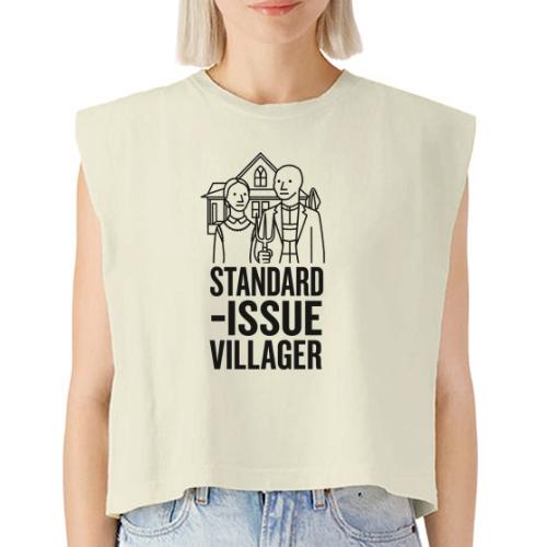 Standard-Issue Villagers (Black on Light) - Washed Women´s Muscle Tank Top