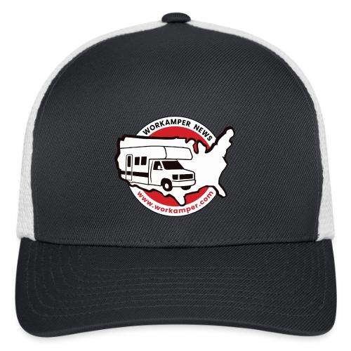 Workamper News Official Logo with Website URL - Flexfit Fitted Baseball Cap
