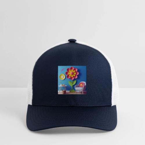 Flower design and harmony of environmental well-be - Flexfit Fitted Baseball Cap