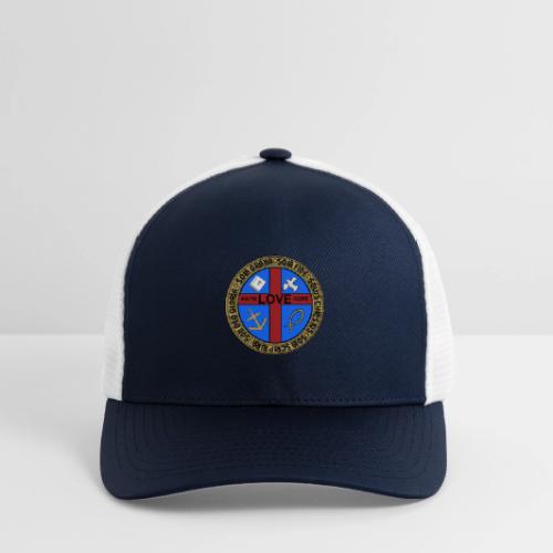 Five Solas Faith Hope Love Shirt–Christian Symbols - Flexfit Fitted Baseball Cap