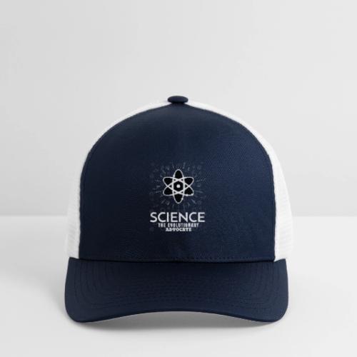 Science The Evolutionary Advocate White Design - Flexfit Fitted Baseball Cap