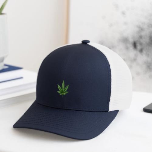 Cannabis Leaf - Flexfit Fitted Baseball Cap