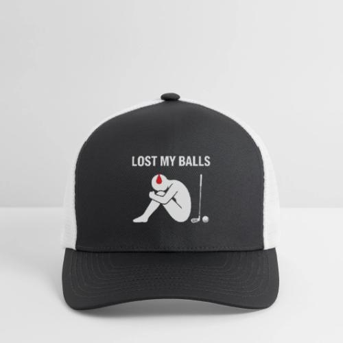 Lost My Balls Rude Humor Golfer Quote - Flexfit Fitted Baseball Cap