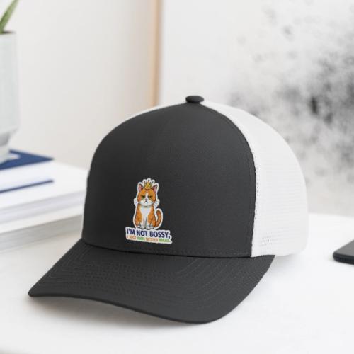 I'm Not Bossy, I Just Have Better Ideas | Cute Cat - Flexfit Fitted Baseball Cap