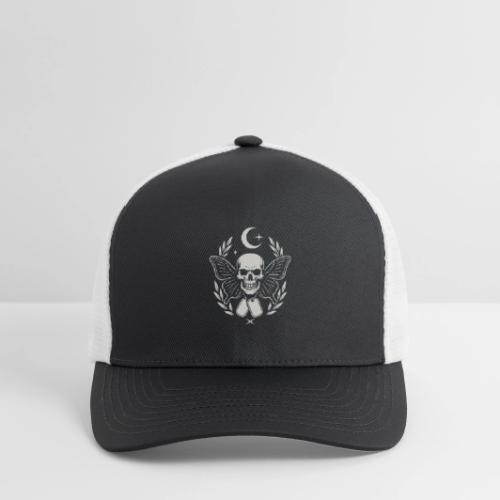 Skull butterfly dog tags - Flexfit Fitted Baseball Cap