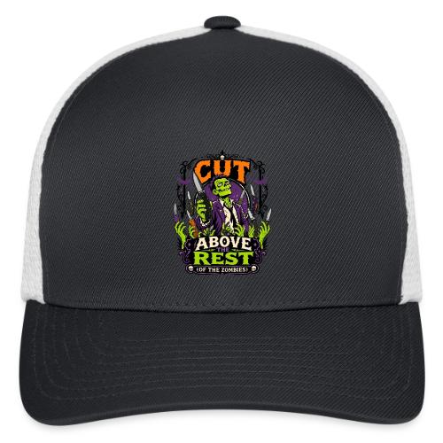 Cut Above The Rest Zombie Pocket Knife Halloween - Flexfit Fitted Baseball Cap