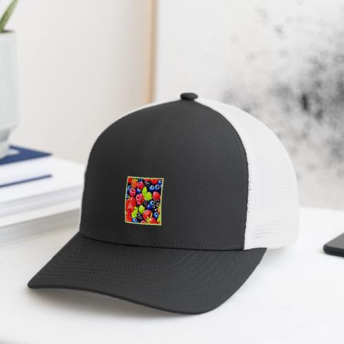 Colorful Berry Medley Design - Flexfit Fitted Baseball Cap