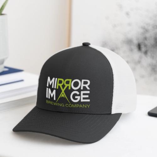 MIBCO Green_White - Flexfit Fitted Baseball Cap