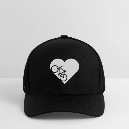 Bike in heart - Flexfit Fitted Baseball Cap