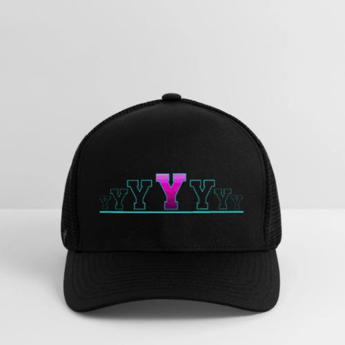 Letter Y – Capital Varsity Alphabet Monogram - Flexfit Fitted Baseball Cap