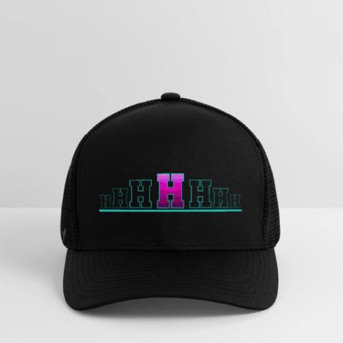 Letter H – Capital Varsity Alphabet Monogram - Flexfit Fitted Baseball Cap