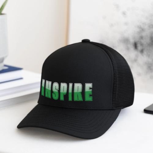 Inspire Word Art Design - Flexfit Fitted Baseball Cap