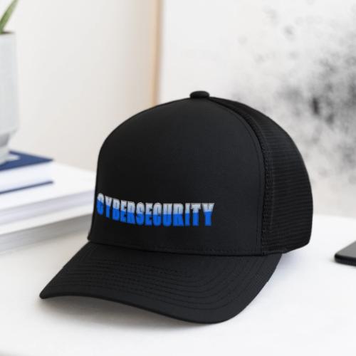 Cybersecurity Word Art Design - Flexfit Fitted Baseball Cap