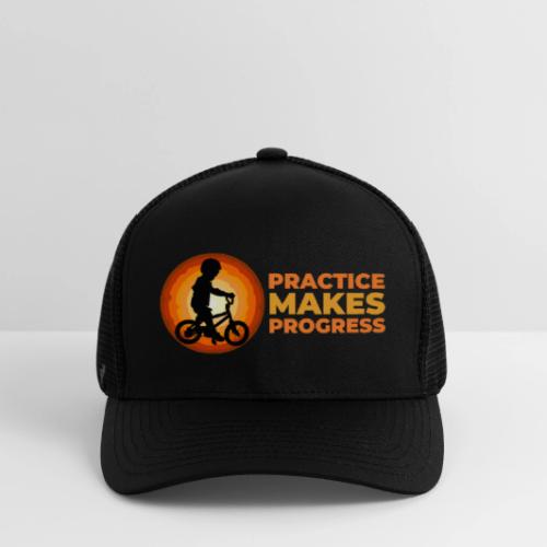 Practice makes progress - Flexfit Fitted Baseball Cap
