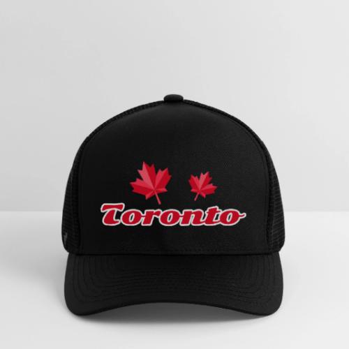 Toronto with two red maple leaves - Flexfit Fitted Baseball Cap