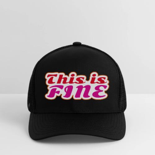 This Is Fine - Flexfit Fitted Baseball Cap