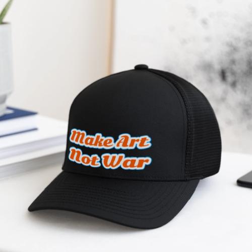 Make Art Not War — Peaceful Creativity Script - Flexfit Fitted Baseball Cap