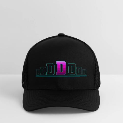 Letter D – Capital Varsity Alphabet Monogram - Flexfit Fitted Baseball Cap