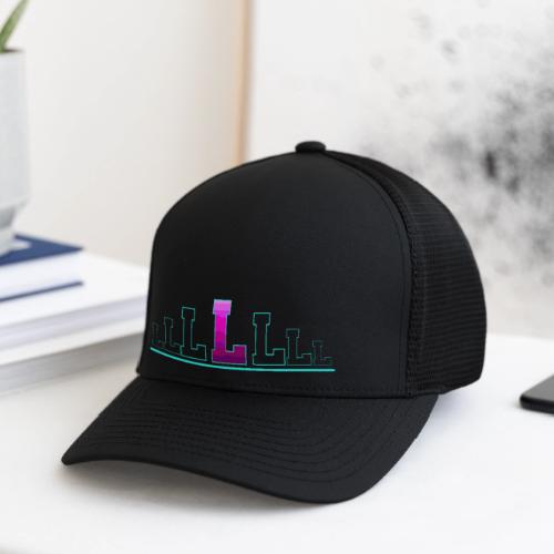 Letter L – Capital Varsity Alphabet Monogram - Flexfit Fitted Baseball Cap