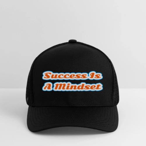 Success Is a Mindset — Motivational Glow Script - Flexfit Fitted Baseball Cap