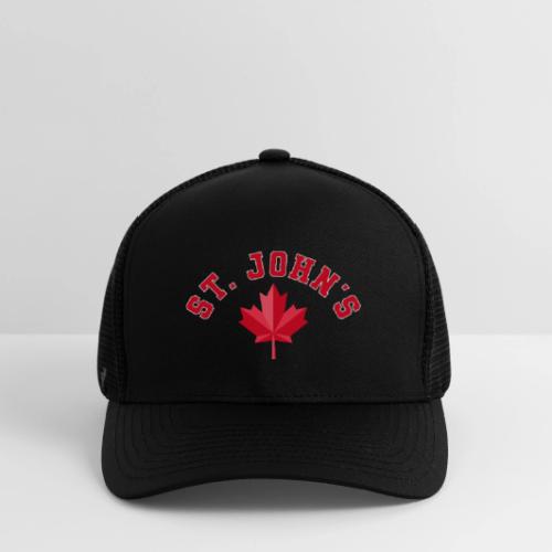 St. John's with maple leaf - Flexfit Fitted Baseball Cap