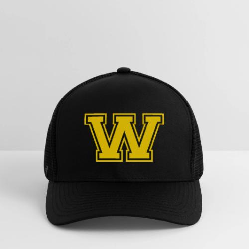Letter W – Capital Athletic Alphabet Monogram - Flexfit Fitted Baseball Cap