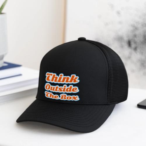 Think Outside the Box — Creative Mindset Script - Flexfit Fitted Baseball Cap