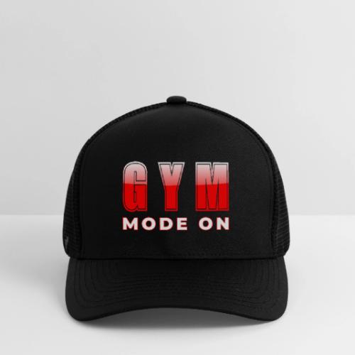 Gym Mode On Fitness Typography Design - Flexfit Fitted Baseball Cap