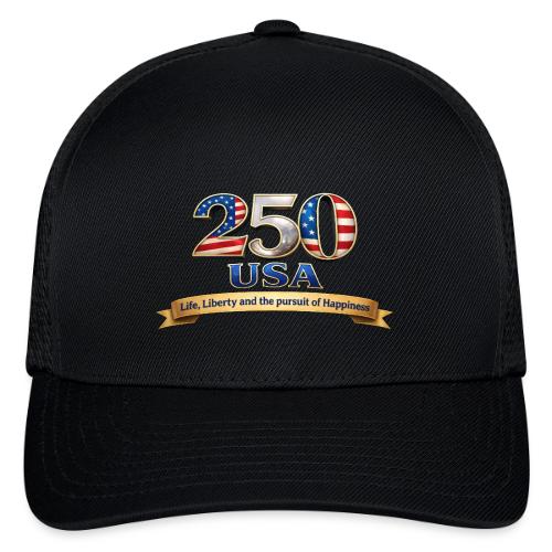 250 USA Liberty Banner - Flexfit Fitted Baseball Cap