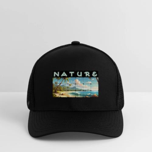 Nature: Sun-Kissed Shore - Flexfit Fitted Baseball Cap