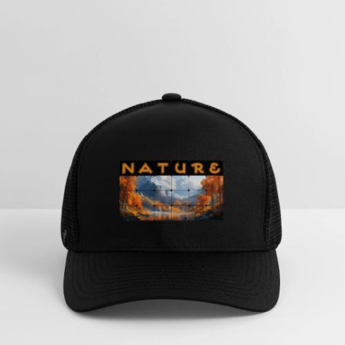 Nature: Golden Autumn Escape - Flexfit Fitted Baseball Cap