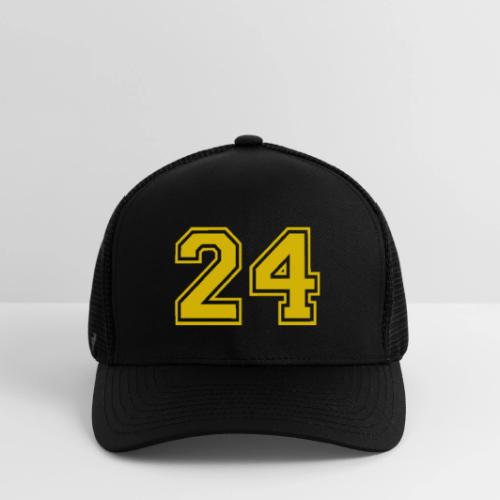 Number 24 in a classic athletic collegiate font - Flexfit Fitted Baseball Cap