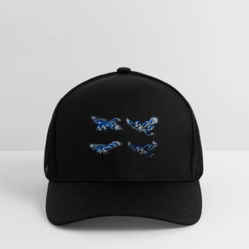 Silver Blue Jay Flight Stages - Flexfit Fitted Baseball Cap