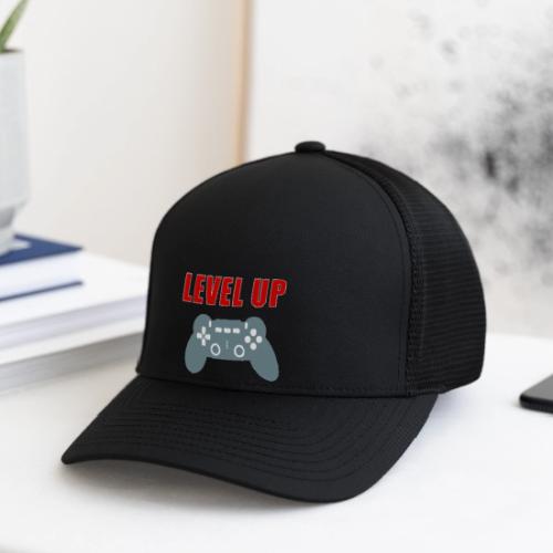 Level Up Gamer Controller Apparel - Flexfit Fitted Baseball Cap