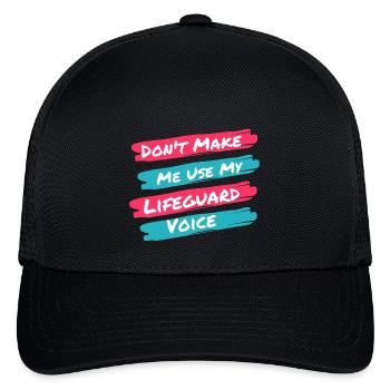 funny quotes for Lifeguards lifeguard baby Swim - Flexfit Fitted Baseball Cap - black - Front