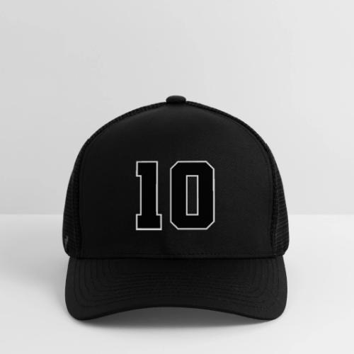 Varsity Number 10 Athletic Design - Flexfit Fitted Baseball Cap