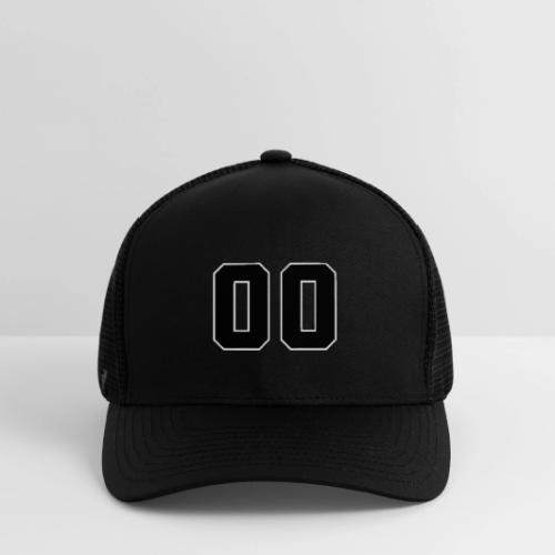 Varsity 00 Athletic Number Design - Flexfit Fitted Baseball Cap