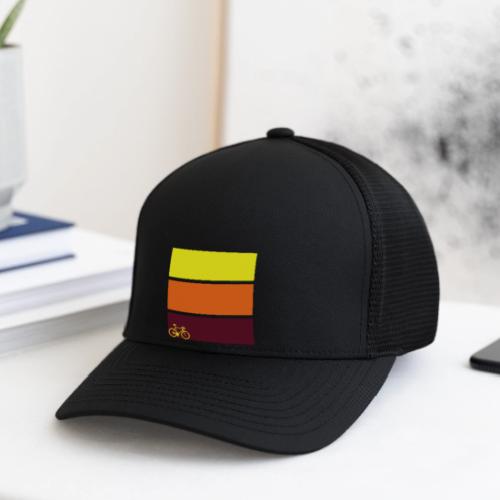 tricolor with bicycle - Flexfit Fitted Baseball Cap